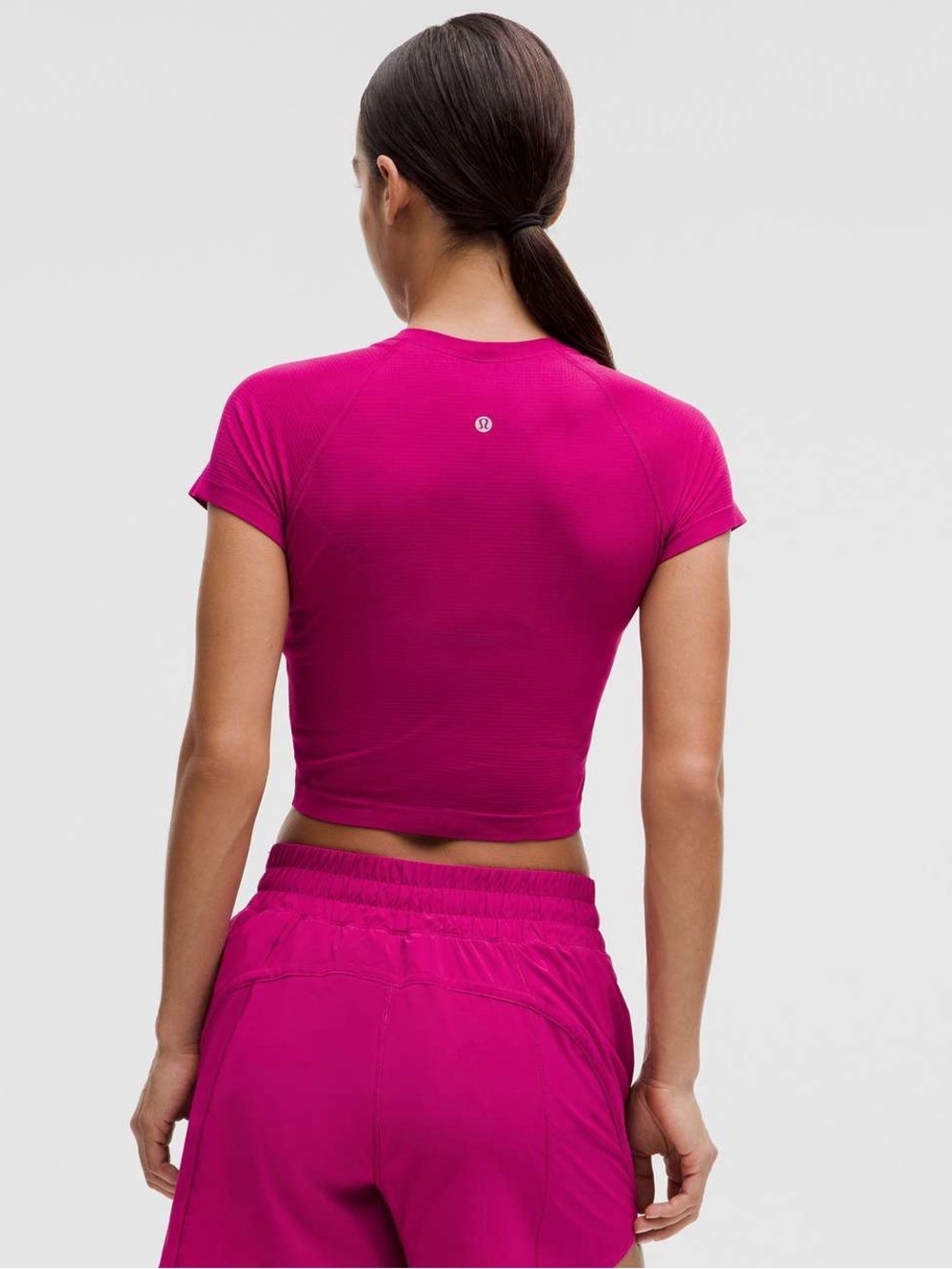 Lululemon Swiftly Tech Cropped Short-Sleeve Shirt 2.0- Size 4 - Picture 3 of 11
